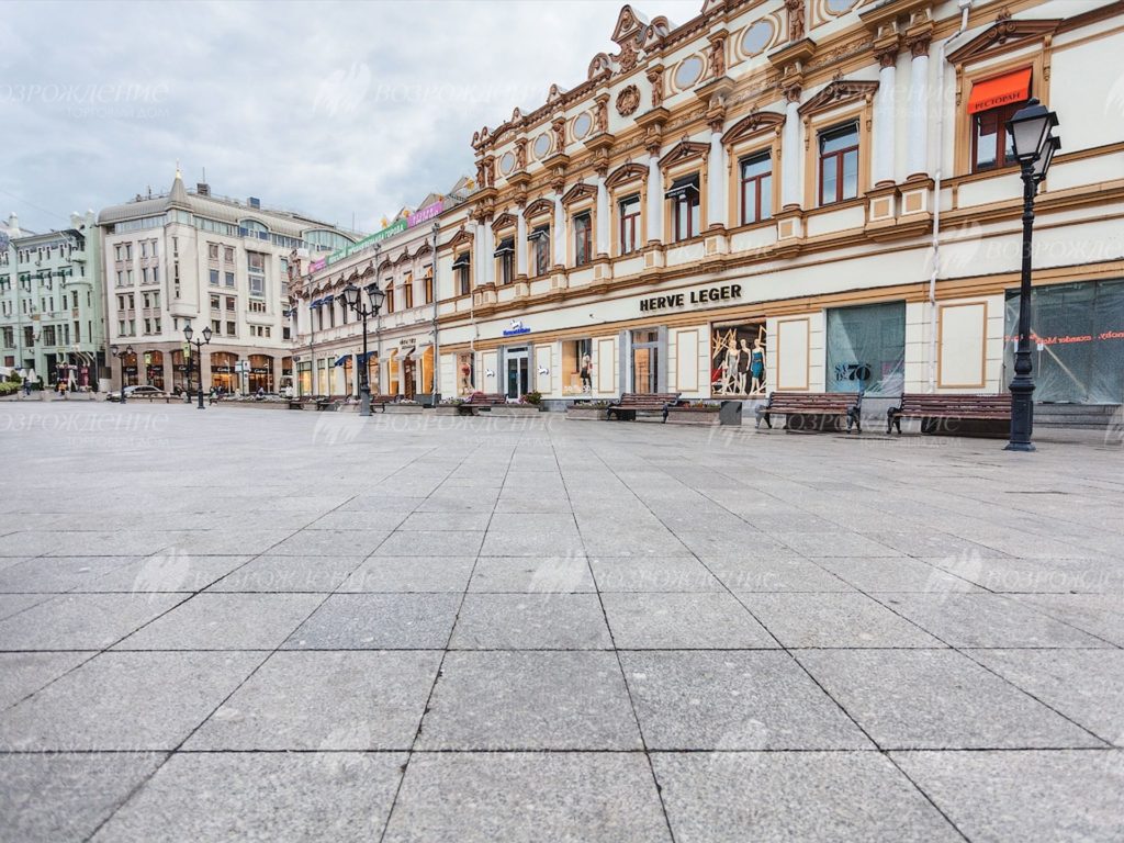 Кузнецкий мост - мощение гранитной плиткой